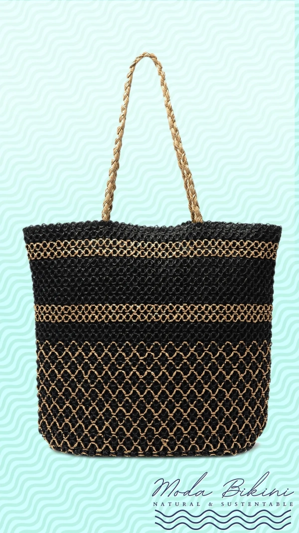 Bolsa de Playa LAVA Rafia Salinas: Lujo Artesanal para el Verano
