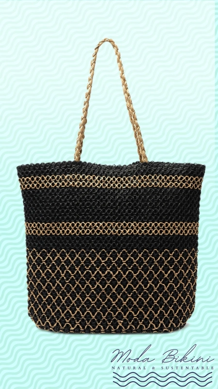 Bolsa de Playa LAVA Rafia Salinas: Lujo Artesanal para el Verano