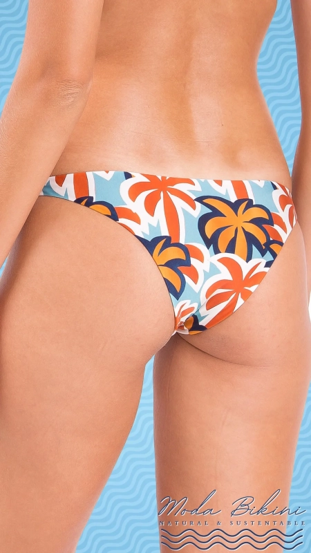 Bikini Triángulo Estilo Halter: Elegancia Floral Multicolor