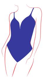 Low-cut One-Piece Swimsuits