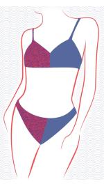 Bikinis reversibles