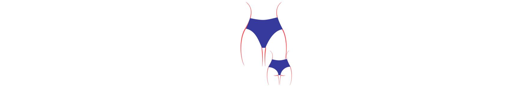 Braguita de Bikini Cintura Alta: Elegancia Retro y Sofisticada
